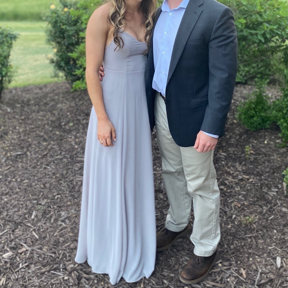 Mumu bridesmaid dress - dove grey Godshaw Goddess